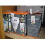 5 boxed iDual colour change LED light bulbs