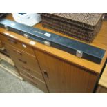 Wood effect storage cupboard with 6 drawers