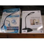 2 boxed Ottlite desk lamps