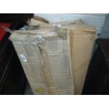 (2216) 3 boxed canvas and silver single wardrobes