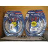 (2520) 2 Swan BNC security cables
