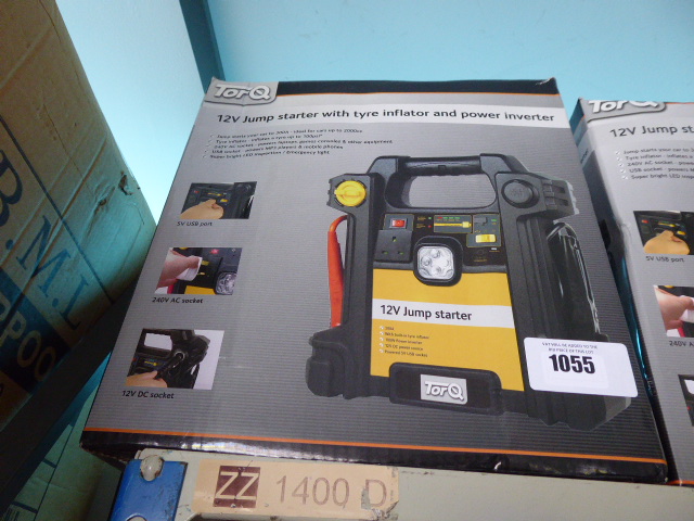 Torq 12v jump starter with tyre inflator and power inverter