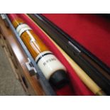 Cased Riley snooker cue