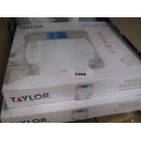 2 boxed Taylor digital glass scales