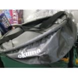 Crate of Okuma grey carry bags