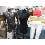 4 various shop mannequin parts