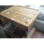 Stained pine occasional table