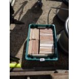 Crate of various white wall tiles