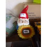 Solar light up garden gnome