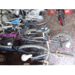 (1110) Childs BMX style bike in silver