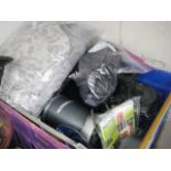 Crate containing kitchenware incl. Nutri bullet