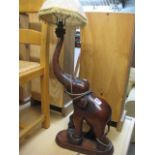 Table lamp in the form of an elephant