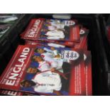 Crate of England Euro 2004 books