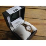 Cased rotary ladies watch