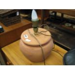 Terracotta table lamp base