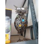 Solar light up decorative garden owl