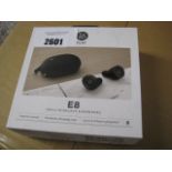 Boxed pair of B&O Play E8 wireless earphones