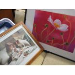 2 various framed and glazed prints