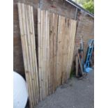 6 panels of bamboo screening