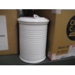 6 boxes of white ceramic storage pots