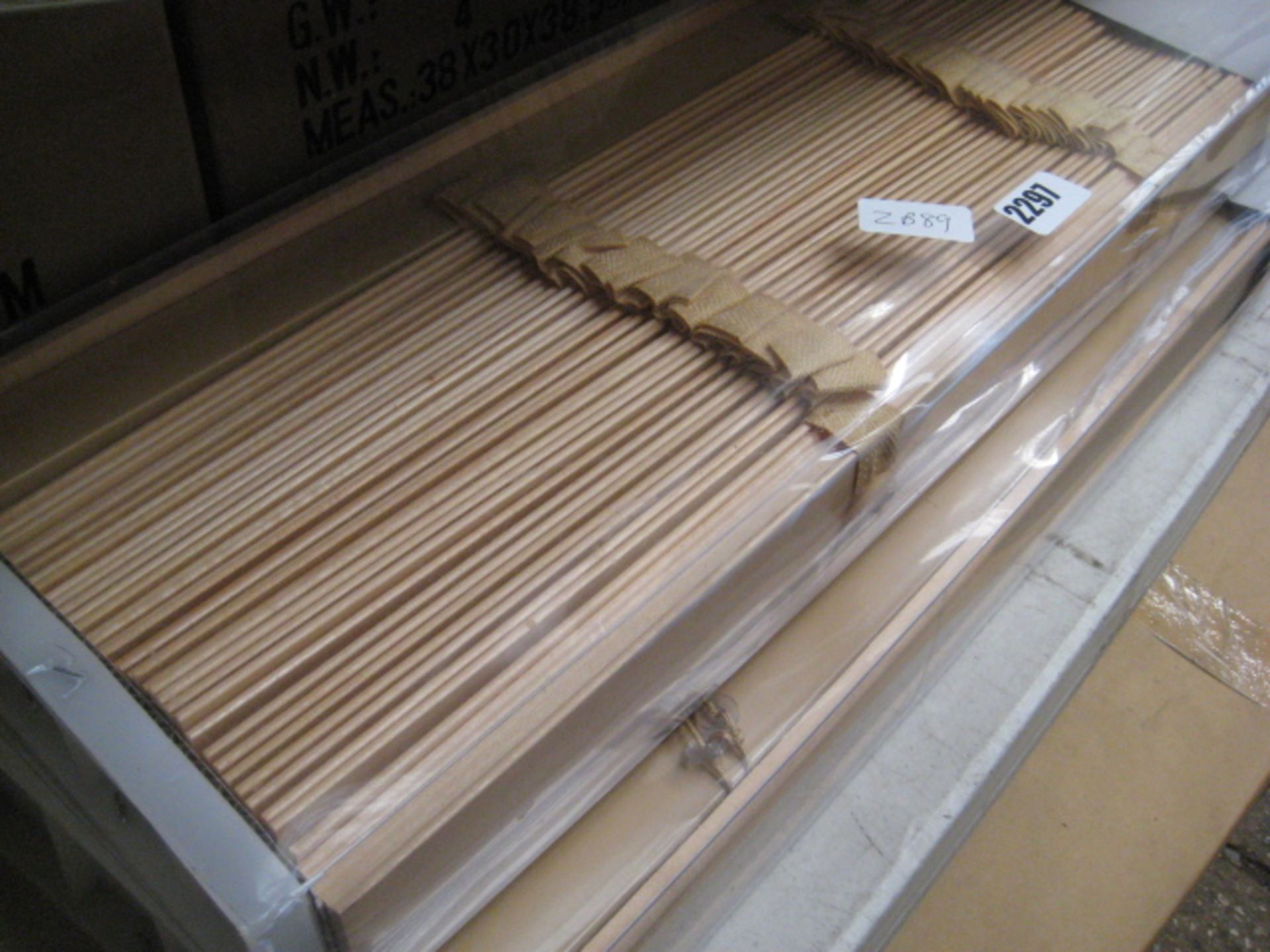 2 packs of 50mm wooden Venetian blinds