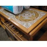 Tile top coffee table