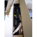 Boxed Romet Rambler mountain bike in grey