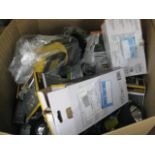 Box of various torches and spotlights