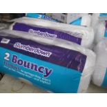 4 twin pack Slumberdown bouncy pillow sets