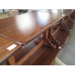 (2016) 4 dark stained pine 4 seater restaurant tables