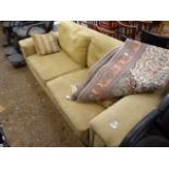 (2202) Oatmeal coloured 3 seater settee