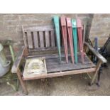 Wooden 2 seater garden bench