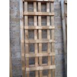 2 slimline panels of garden trellis