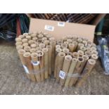 2 bundles of bamboo garden edging
