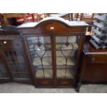 Edwardian glazed bookcase