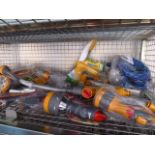 Cage containing quantity of Hozelock hose heads, accessories and attachments