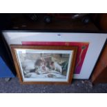 (2056) 2 mixed framed and glazed prints