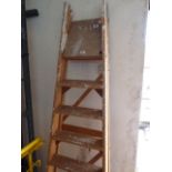 Wooden stepladder