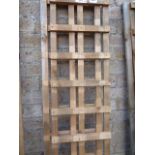 2 slimline panels of garden trellis