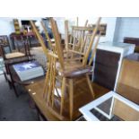 Set of 4 Ercol spindle back chairs