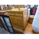 Pair of light oak bedside cabinets