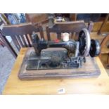 Phister & Bossman sewing machine with case