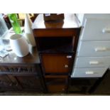 Pair of bedside cabinets, 4 drawer white cabinet and side table