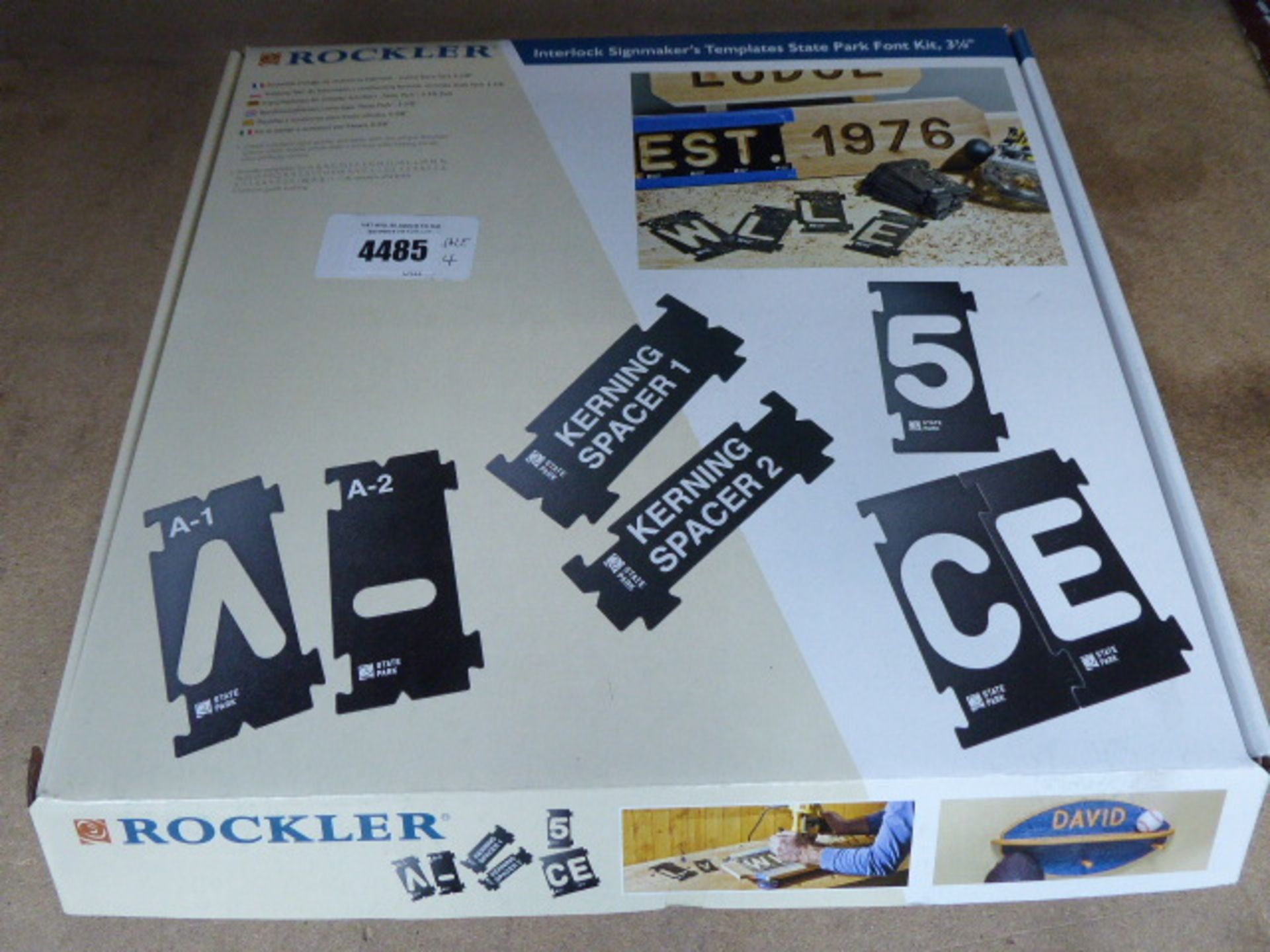 Interlock sign makers template kit - Image 2 of 2