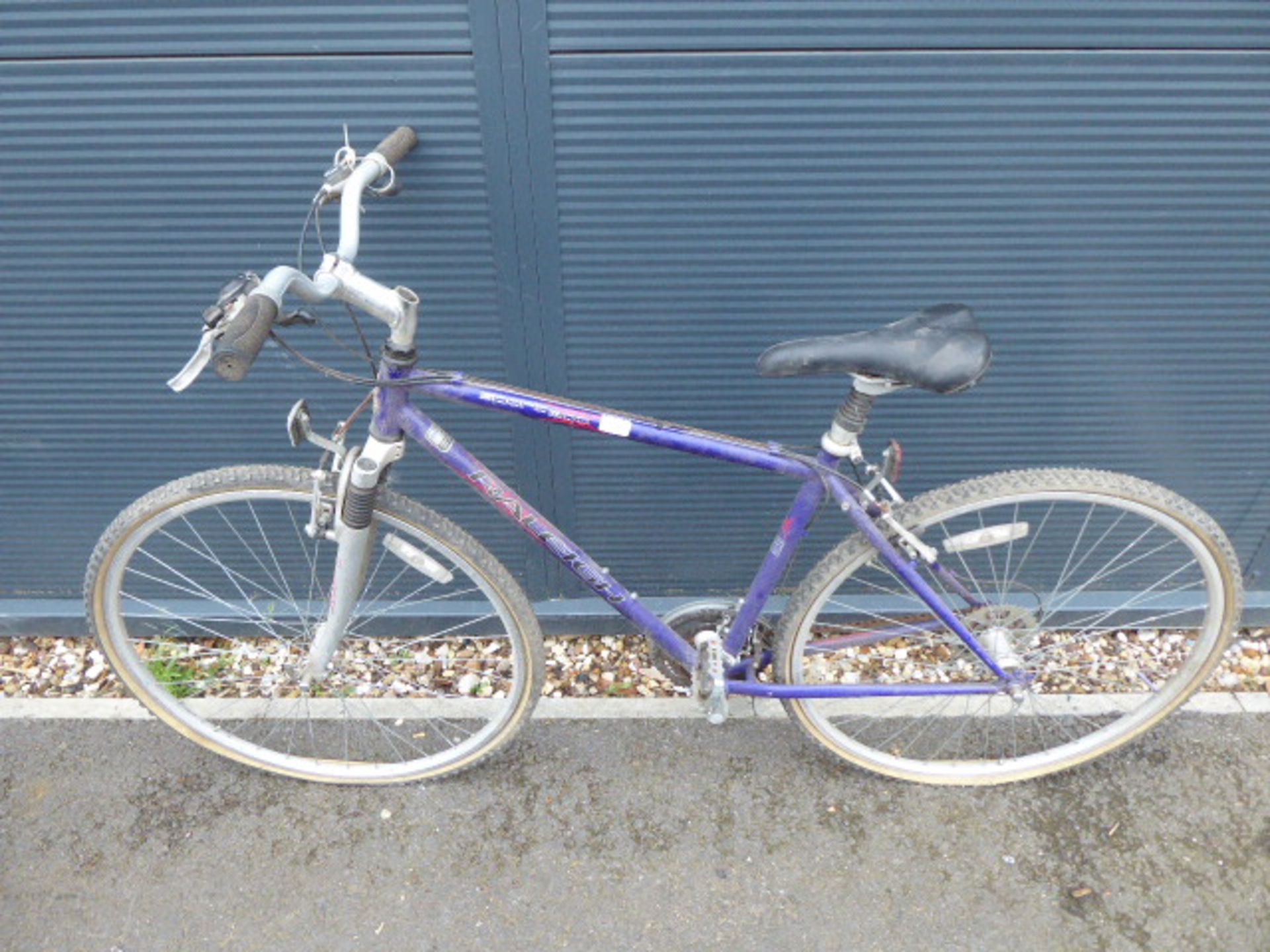 Raleigh purple gents town bike