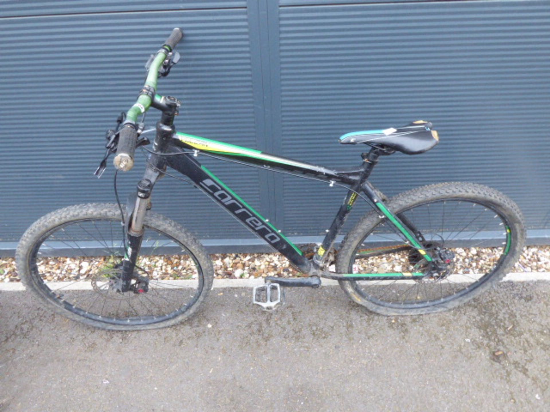 Carrera green and black gents mountain bike