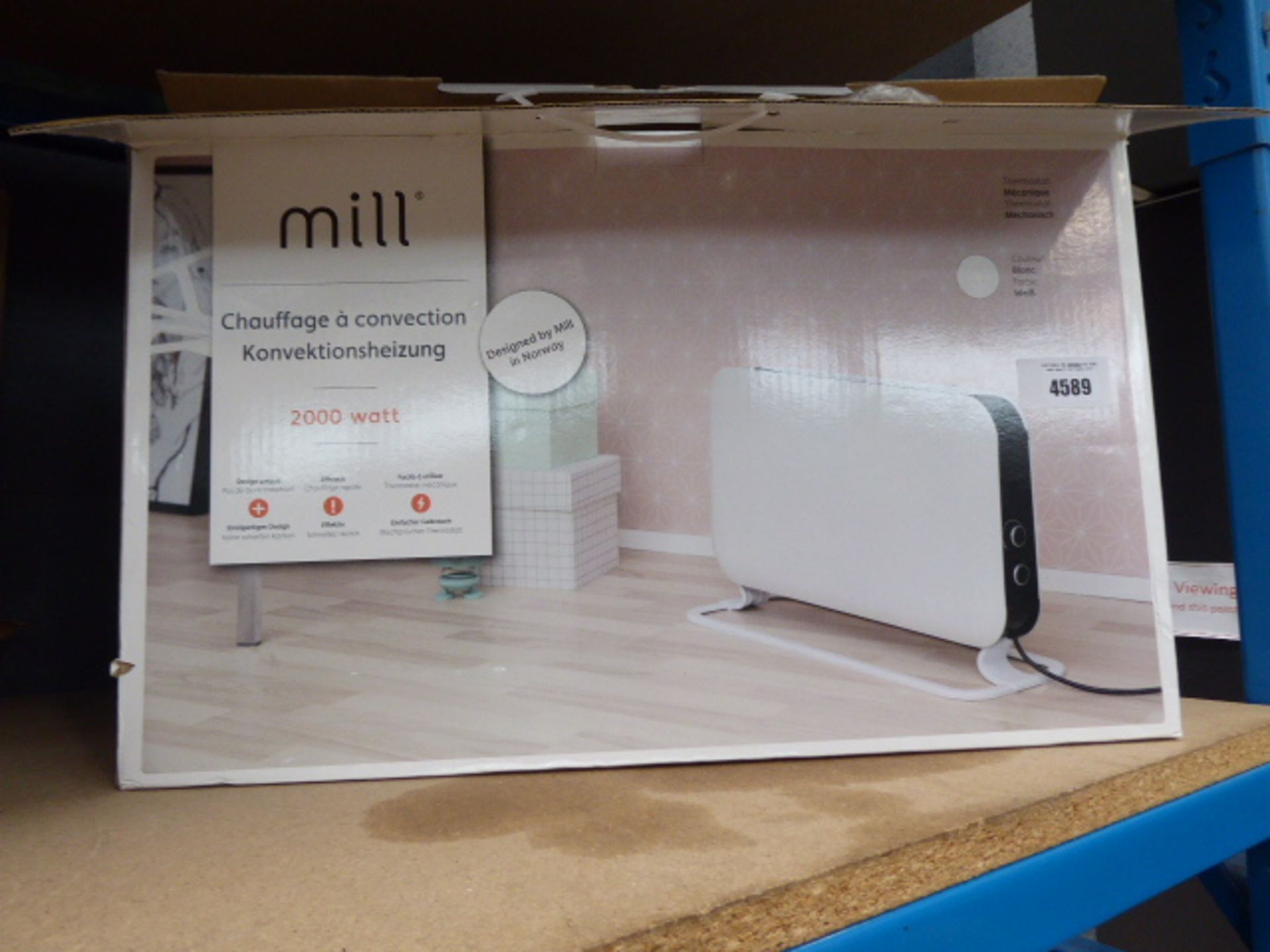 2 Mill convector heaters (one boxed, another unboxed)