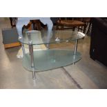 5405 Glazed 2 tier coffee table
