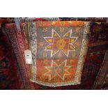 (6) Iranian multi coloured prayer mat