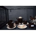 Cage containing Maidstone J&G Meakin part coffee service